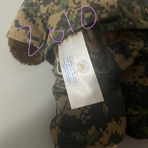 Build-A-Bear Workshop Camo Soldier Plush Teddy Bear 2010 Retired - Picture 9 of 9